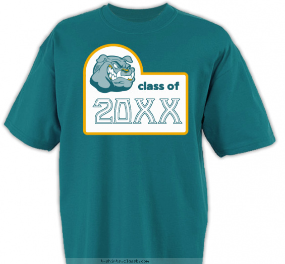 class-of-graduation-year t-shirt design with 2 ink colors - #SP1018