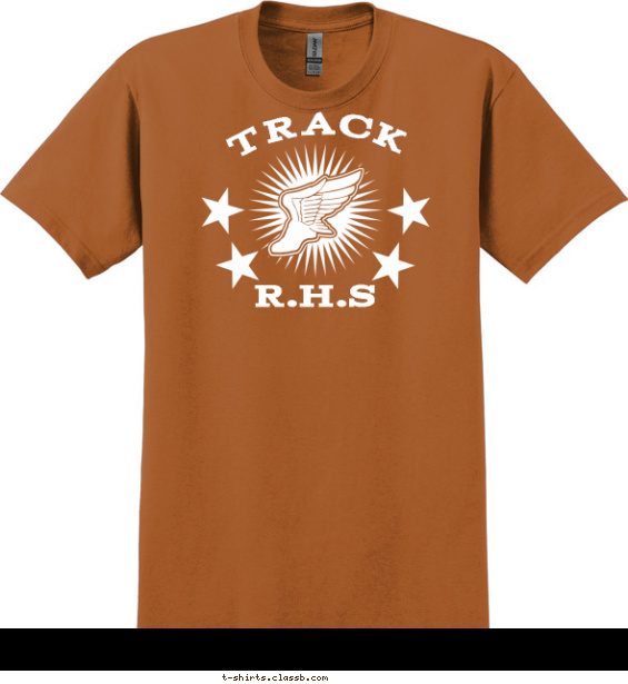 track-field t-shirt design with 1 ink color - #SP1034