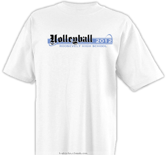 volleyball t-shirt design with 2 ink colors - #SP1056