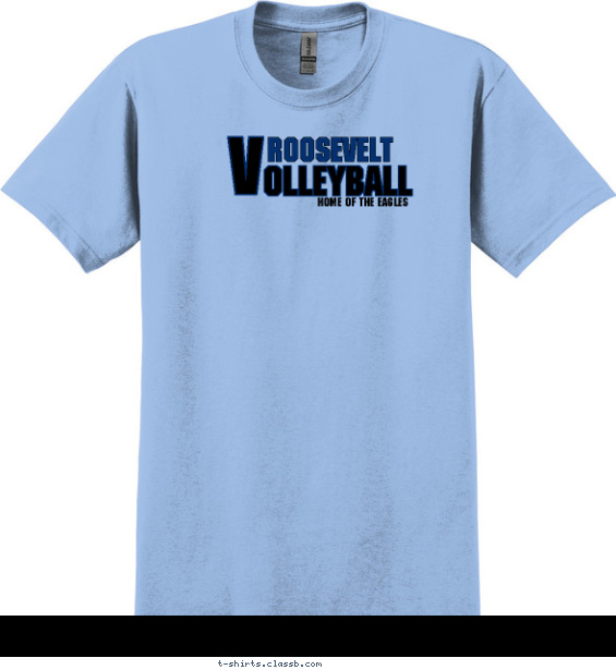 volleyball t-shirt design with 2 ink colors - #SP1061