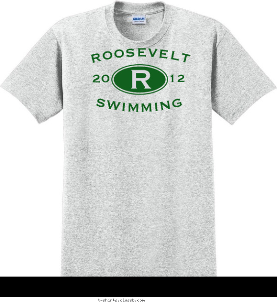 swimming t-shirt design with 1 ink color - #SP1072