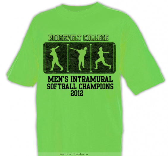 softball t-shirt design with 1 ink color - #SP1105