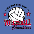 Volleyball Champions with Stars