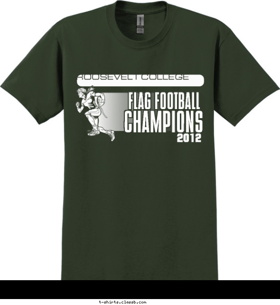 football t-shirt design with 1 ink color - #SP1121