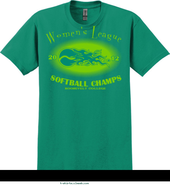 softball t-shirt design with 1 ink color - #SP1127