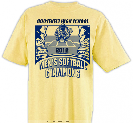 softball t-shirt design with 1 ink color - #SP1130