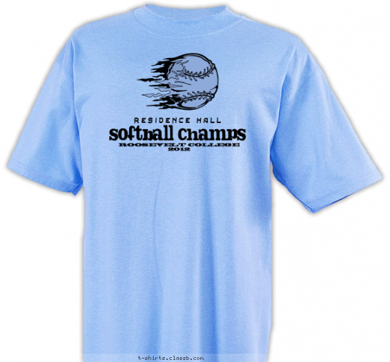 softball t-shirt design with 1 ink color - #SP1131