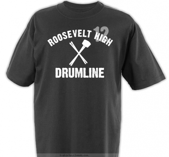 school-band t-shirt design with 1 ink color - #SP1147