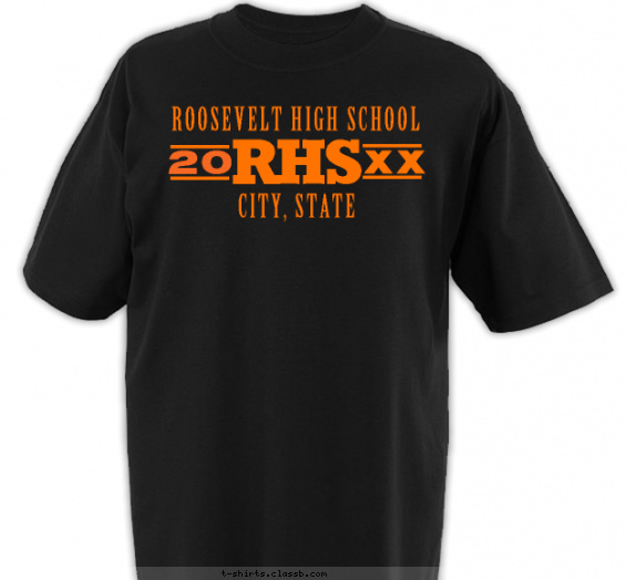 class-of-graduation-year t-shirt design with 1 ink color - #SP115