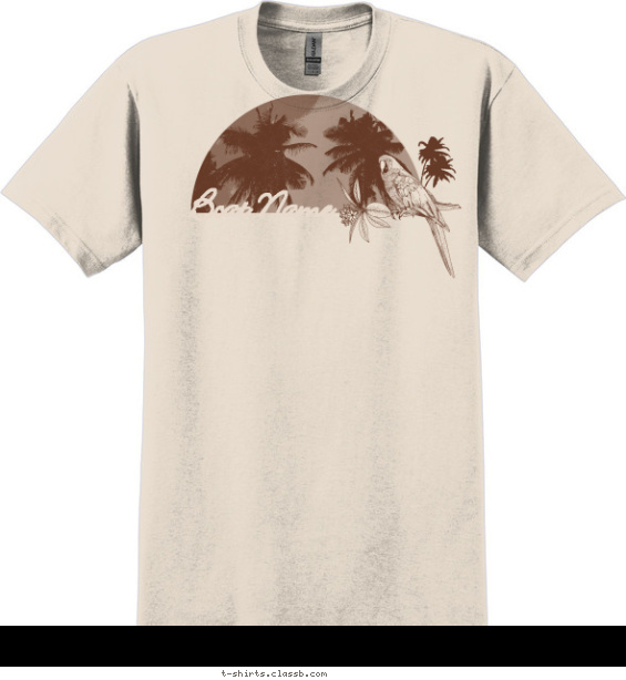 fishing-boating t-shirt design with 1 ink color - #SP1174