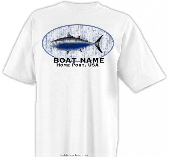 fishing-boating t-shirt design with 2 ink colors - #SP1183