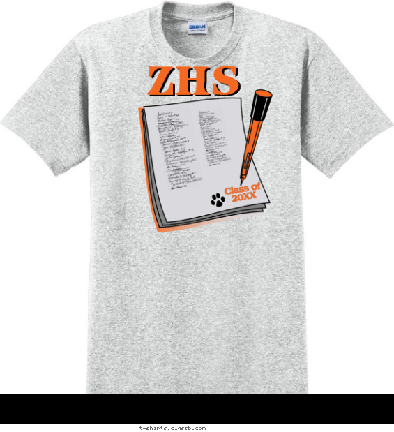 class-of-graduation-year t-shirt design with 2 ink colors - #SP119
