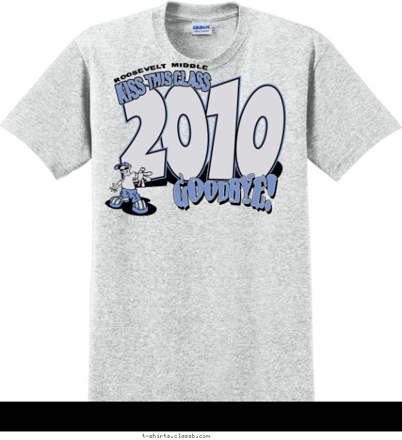 class-of-graduation-year t-shirt design with 2 ink colors - #SP121