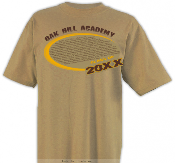 class-of-graduation-year t-shirt design with 2 ink colors - #SP122