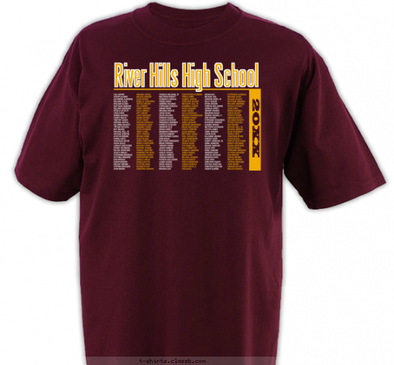 class-of-graduation-year t-shirt design with 2 ink colors - #SP125