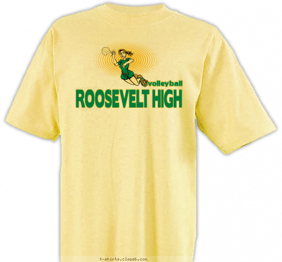 volleyball t-shirt design with 3 ink colors - #SP1259