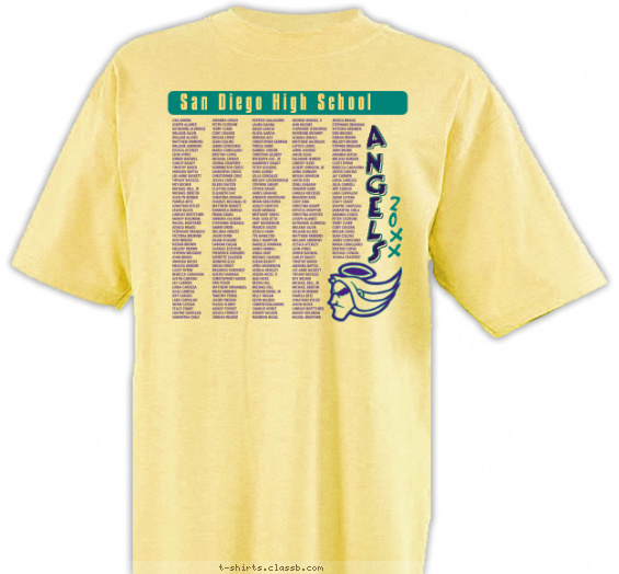 class-of-graduation-year t-shirt design with 2 ink colors - #SP126