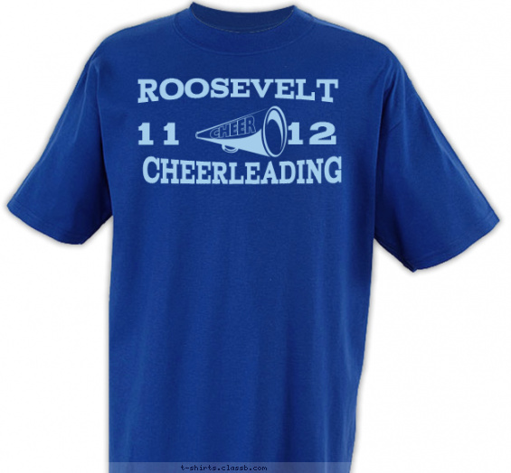 cheerleading t-shirt design with 1 ink color - #SP1276