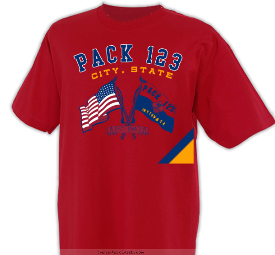 pack t-shirt design with 3 ink colors - #SP1427