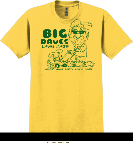 landscaping-lawn-care t-shirt design with 1 ink color - #SP144