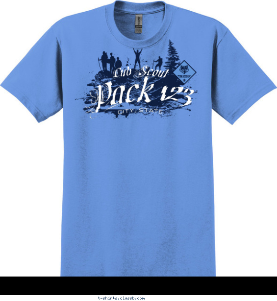 pack t-shirt design with 2 ink colors - #SP1470