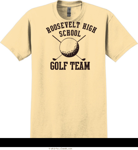 golf t-shirt design with 1 ink color - #SP1481
