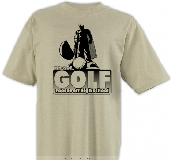 golf t-shirt design with 1 ink color - #SP1484
