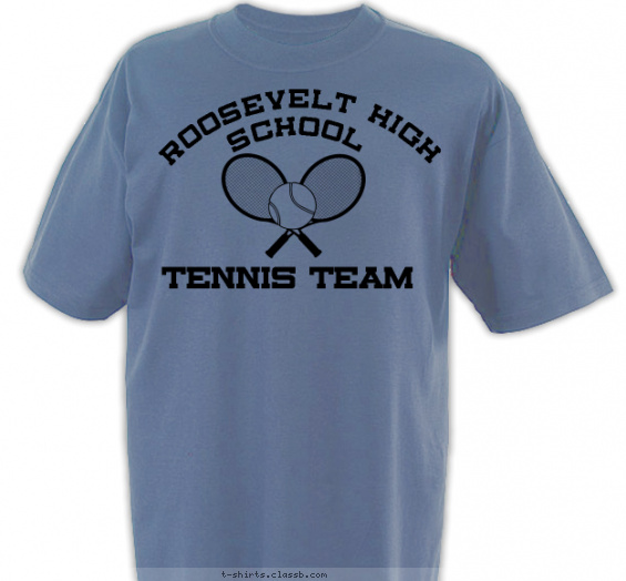 tennis t-shirt design with 1 ink color - #SP1490