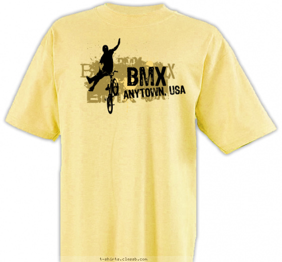 cycling t-shirt design with 2 ink colors - #SP1512