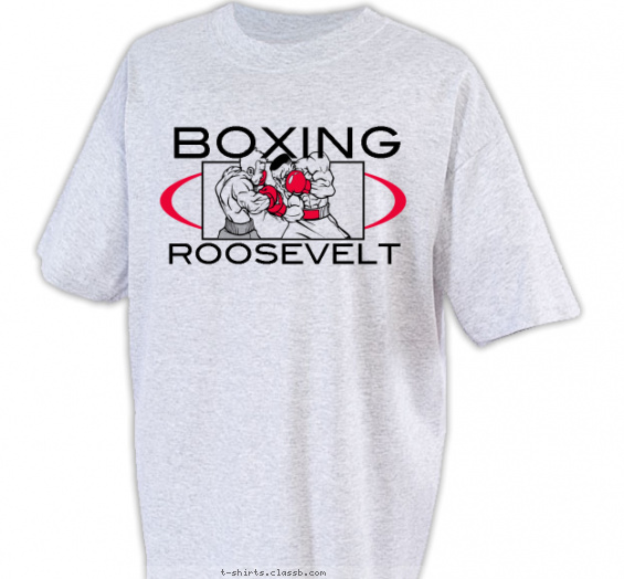 boxing t-shirt design with 2 ink colors - #SP1530