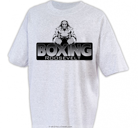 boxing t-shirt design with 1 ink color - #SP1531