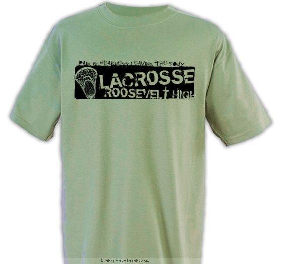 lacrosse t-shirt design with 1 ink color - #SP1533