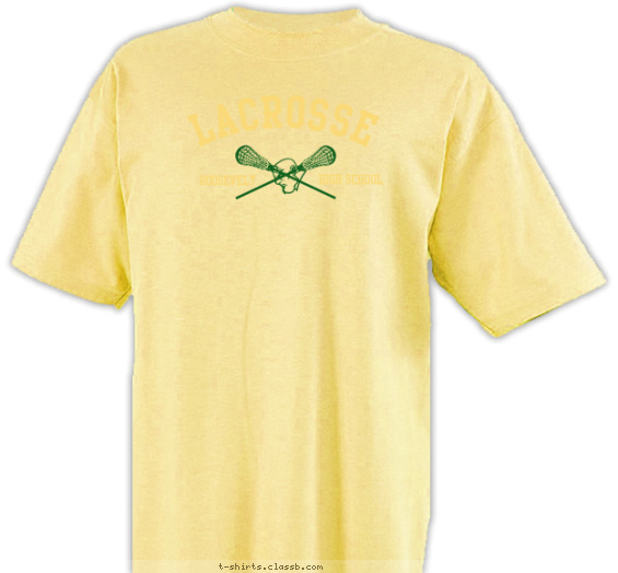 lacrosse t-shirt design with 1 ink color - #SP1535