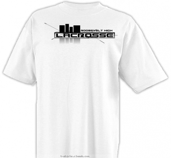 lacrosse t-shirt design with 1 ink color - #SP1536