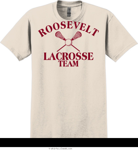 lacrosse t-shirt design with 1 ink color - #SP1538