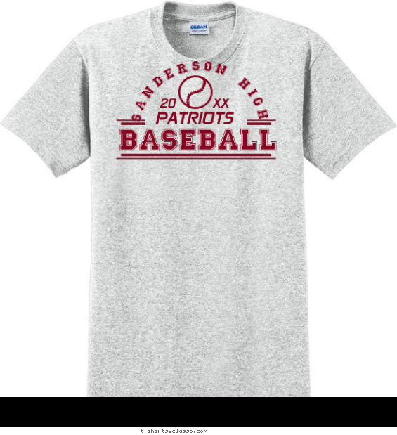 baseball t-shirt design with 1 ink color - #SP154