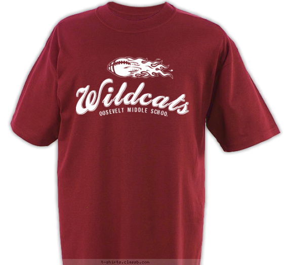 football t-shirt design with 1 ink color - #SP158