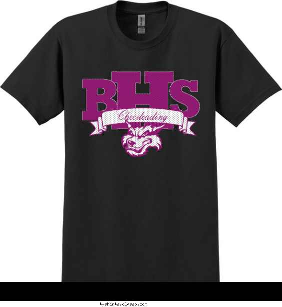 cheerleading t-shirt design with 2 ink colors - #SP162