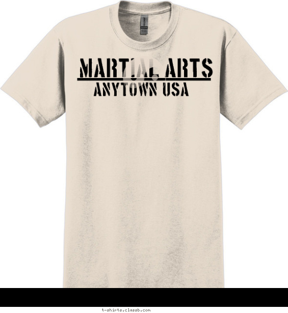 martial-arts t-shirt design with 1 ink color - #SP1652