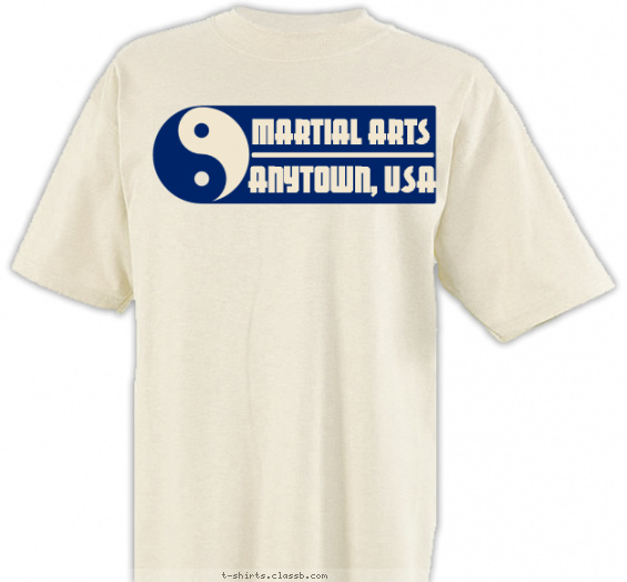 martial-arts t-shirt design with 1 ink color - #SP1653
