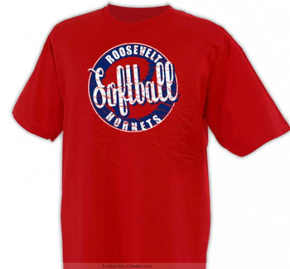 softball t-shirt design with 2 ink colors - #SP167