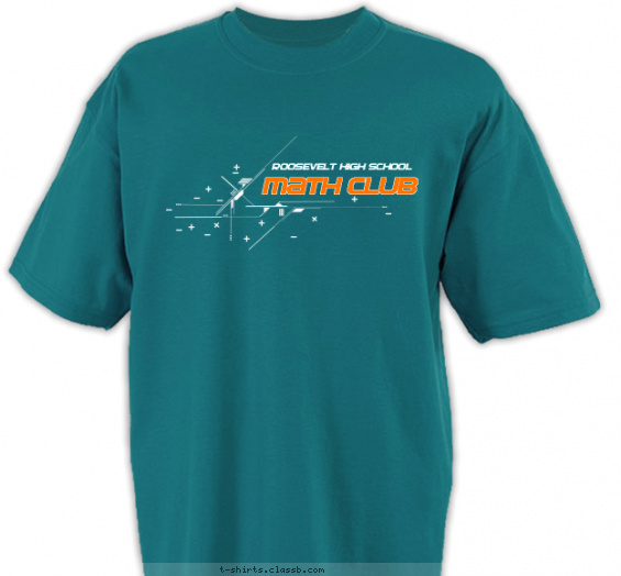 school-clubs t-shirt design with 2 ink colors - #SP1708