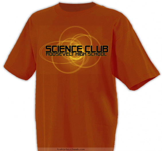 school-clubs t-shirt design with 2 ink colors - #SP1720