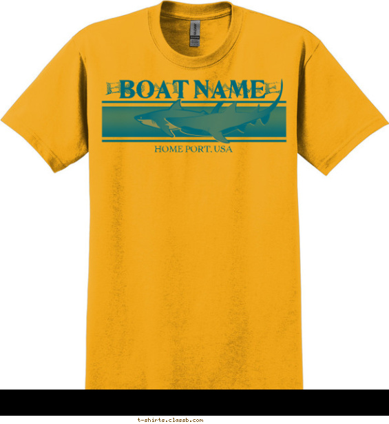 fishing-boating t-shirt design with 1 ink color - #SP1782