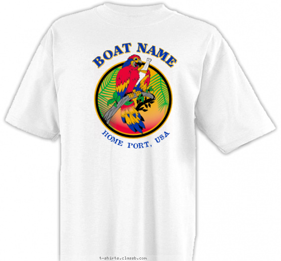 fishing-boating t-shirt design with 5 ink colors - #SP1786
