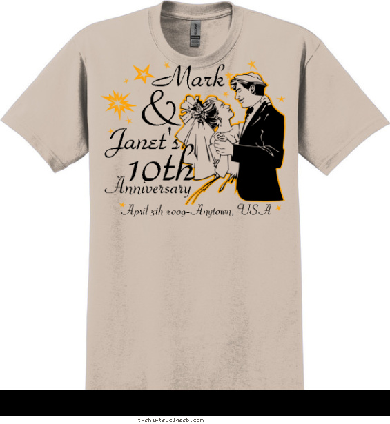 weddings t-shirt design with 2 ink colors - #SP1830