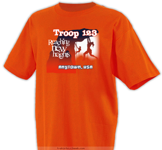 scout-bsa-troop-girl t-shirt design with 2 ink colors - #SP1851