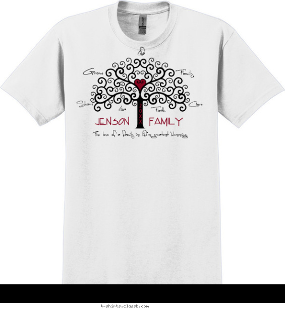 family-reunion t-shirt design with 2 ink colors - #SP1879