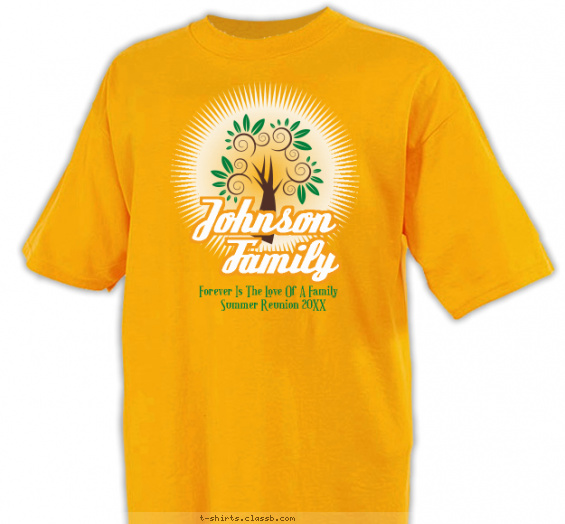 family-reunion t-shirt design with 3 ink colors - #SP1880
