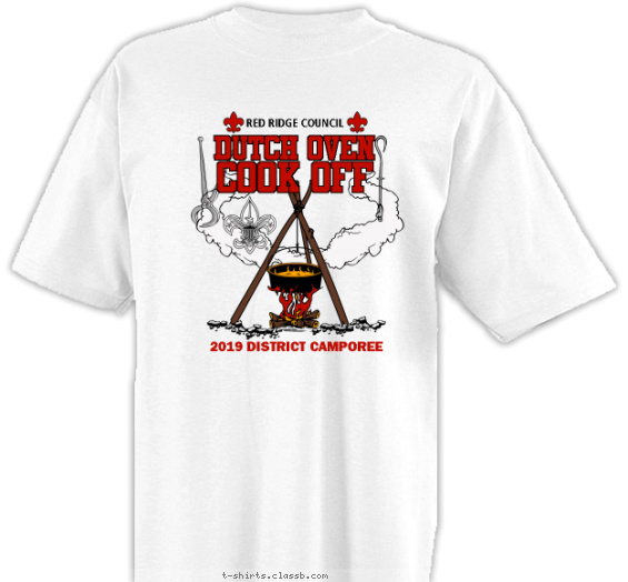boy-scout-cooking-themed-camp t-shirt design with 4 ink colors - #SP1883